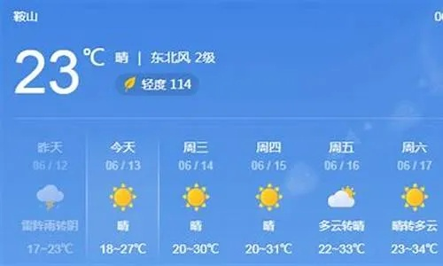 鞍山天气预报15天查询，掌握未来半月天气，从容安排生活出行